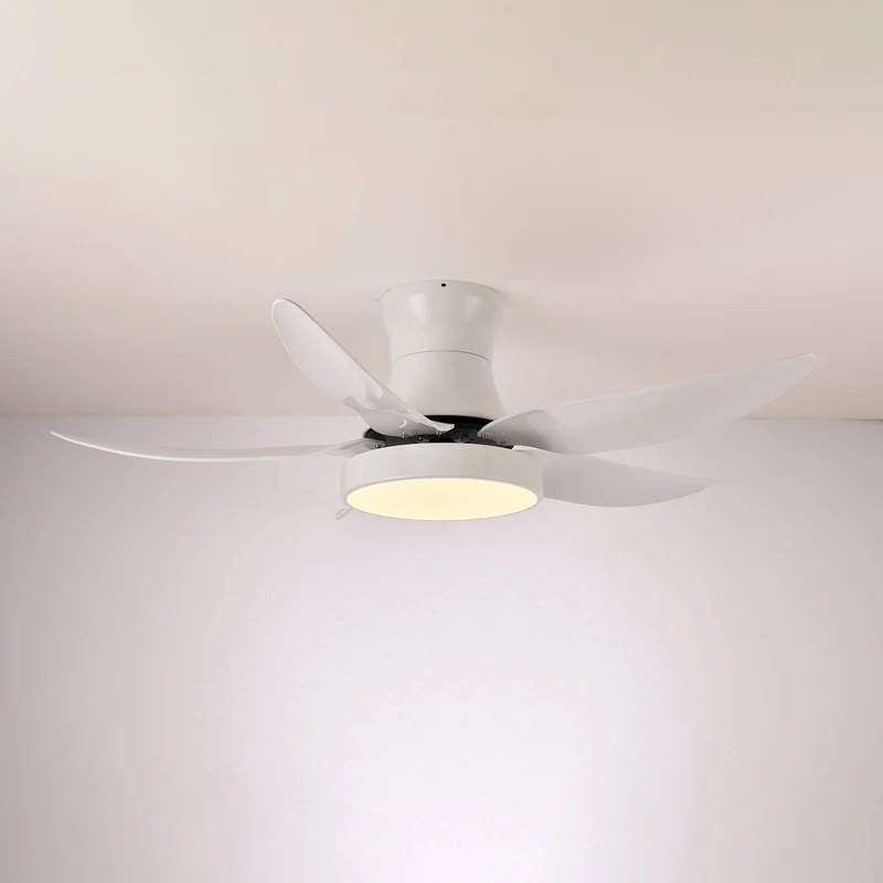 Plafondventilator met Verlichting 132cm Modern Zwart Metaal Kunststof LED 24W Verstelbaar 6 Snelheden | Sansoti