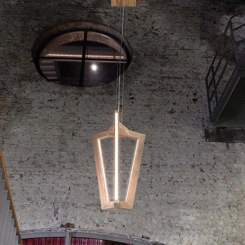 LED Hängelampe Leif 4000lm Eiche-Geölt