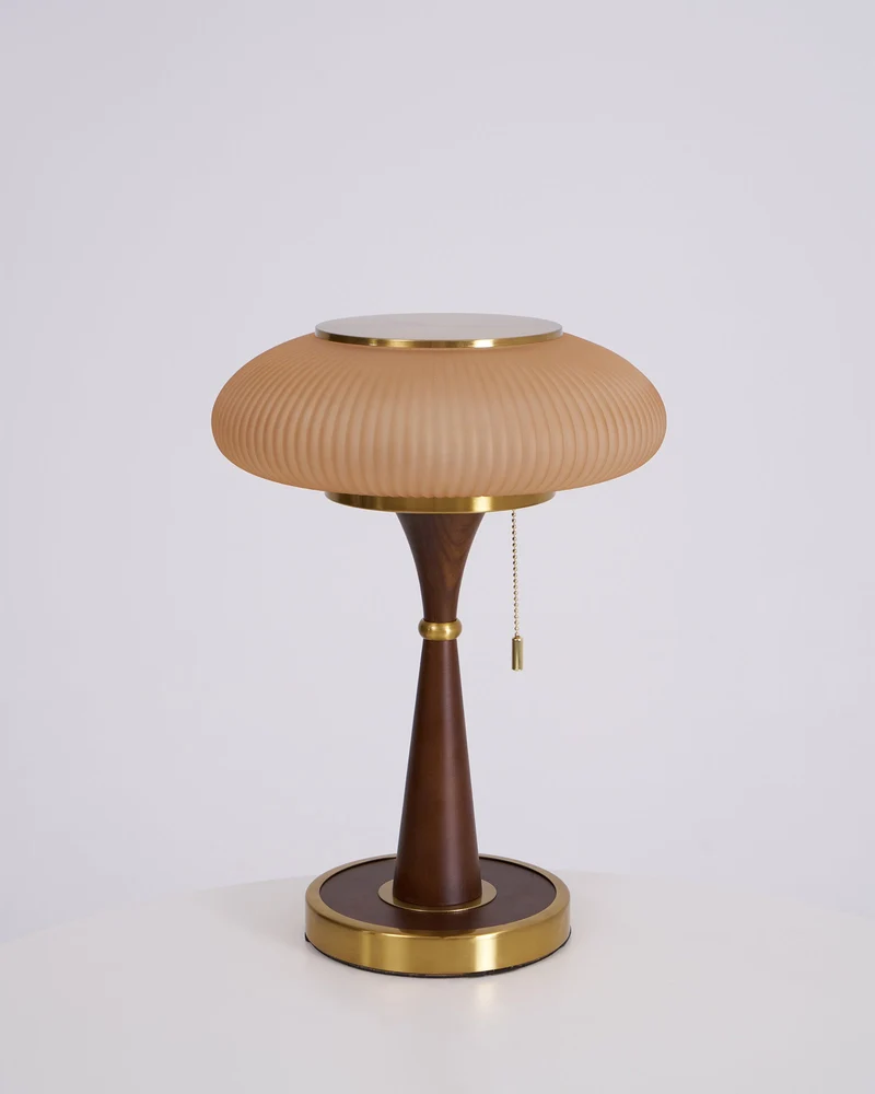Tafellamp met Paddenstoelkap – Vintage Designverlichting voor Bureaus en Nachtkastjes | Sansoti