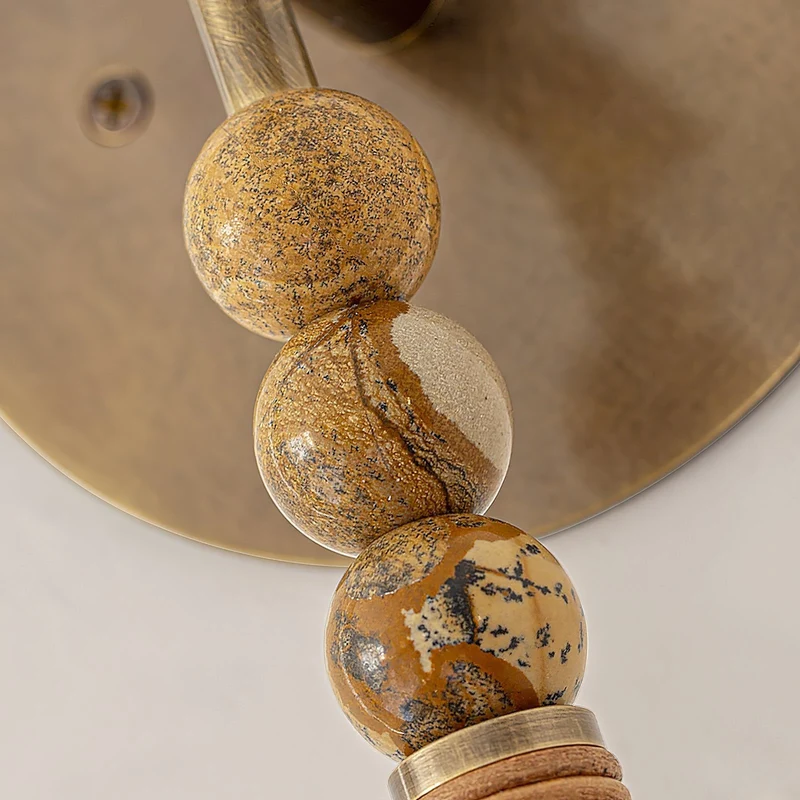 Toam Wandlamp Marmer Messing – Persepolis Geïnspireerd Design met Antique Brass Afwerking 18.9 en 27.6 inch | Sansoti