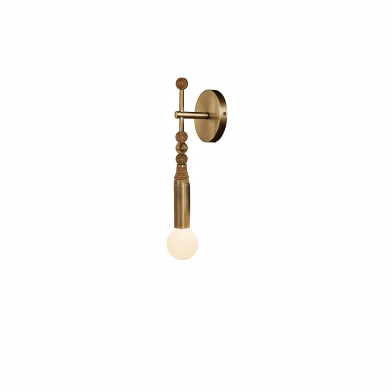 Toam Wandlamp Marmer Messing – Persepolis Geïnspireerd Design met Antique Brass Afwerking 18.9 en 27.6 inch | Sansoti