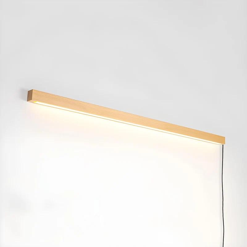 Ronde Houten Wandlamp met LED — Scandinavisch Design met Dimfunctie — Verkrijgbaar in Drie Maten | Sansoti