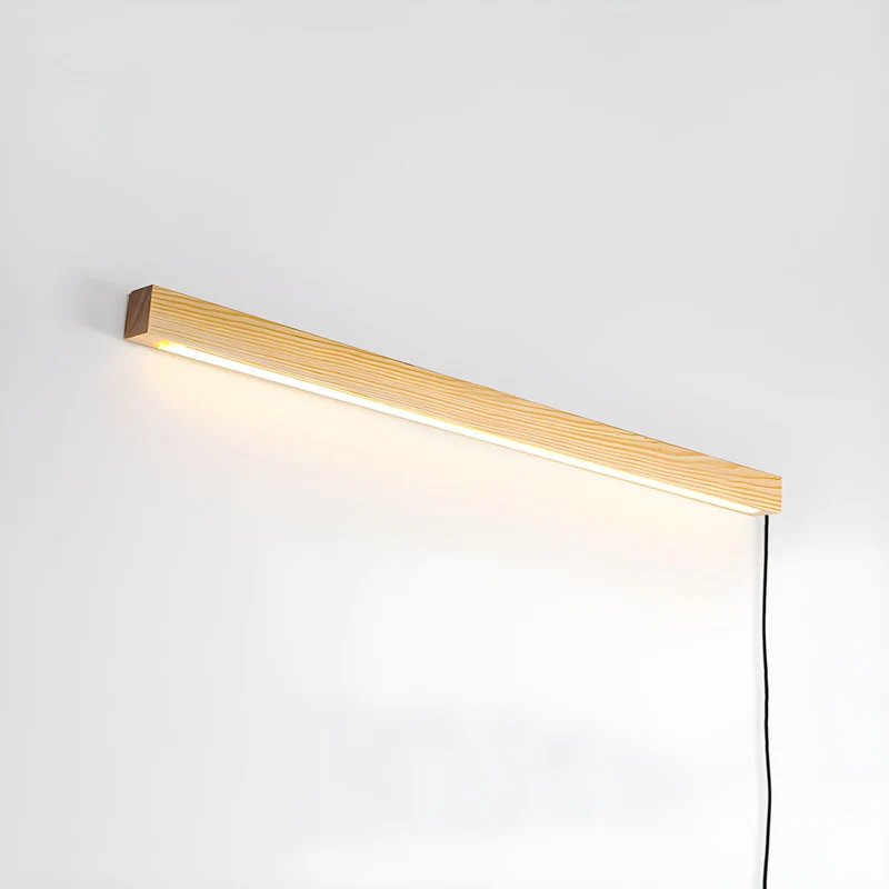 Ronde Houten Wandlamp met LED — Scandinavisch Design met Dimfunctie — Verkrijgbaar in Drie Maten | Sansoti