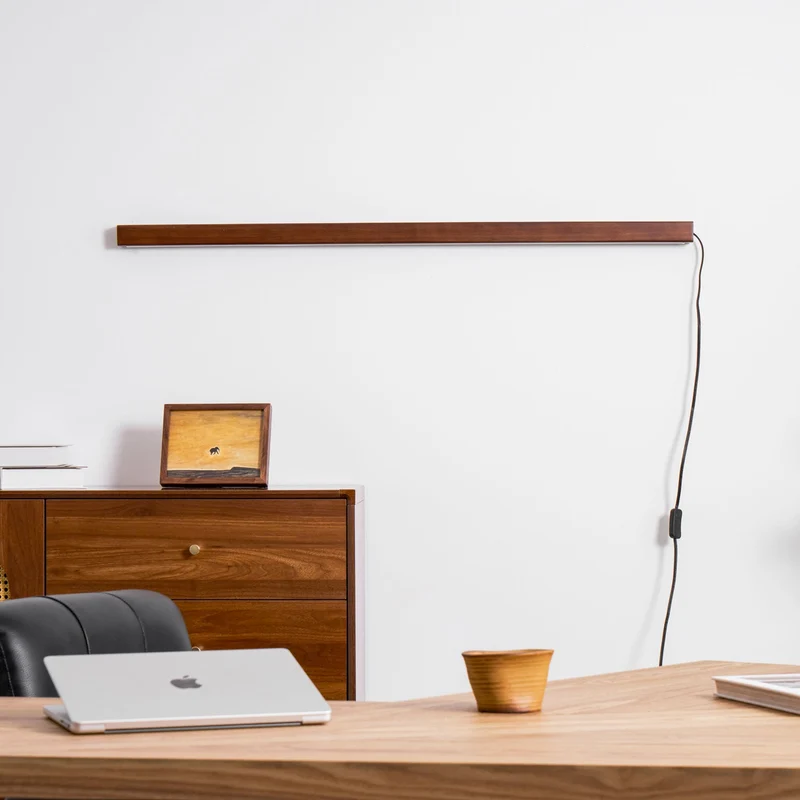Ronde Houten Wandlamp met LED — Scandinavisch Design met Dimfunctie — Verkrijgbaar in Drie Maten | Sansoti