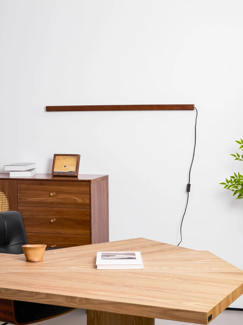 Ronde Houten Wandlamp met LED — Scandinavisch Design met Dimfunctie — Verkrijgbaar in Drie Maten | Sansoti