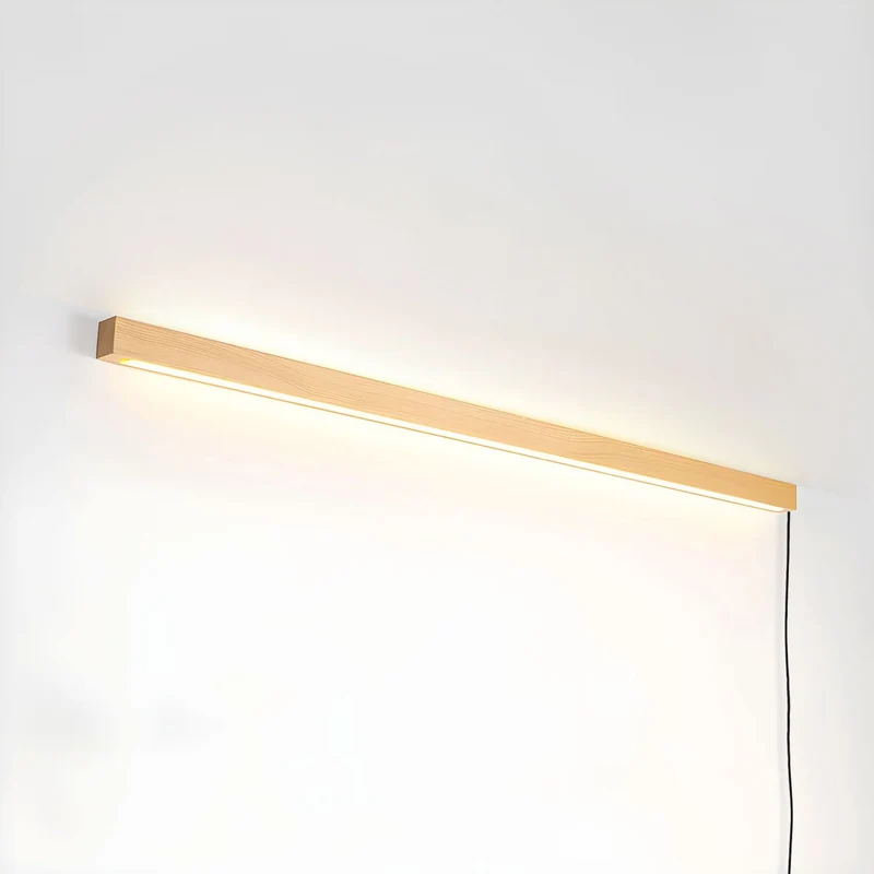Ronde Houten Wandlamp met LED — Scandinavisch Design met Dimfunctie — Verkrijgbaar in Drie Maten | Sansoti
