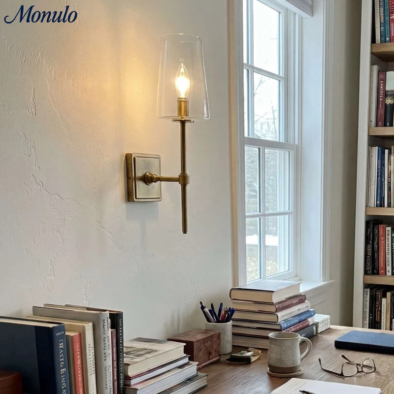 Glazen Wandlamp met Helder Glas – Enkelvoudige tot Drievoudige Configuratie – Elegante Badkamerverlichting | Sansoti