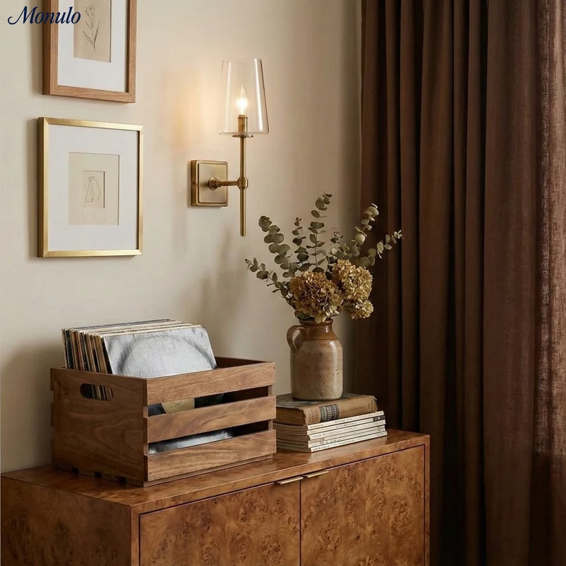 Glazen Wandlamp met Helder Glas – Enkelvoudige tot Drievoudige Configuratie – Elegante Badkamerverlichting | Sansoti