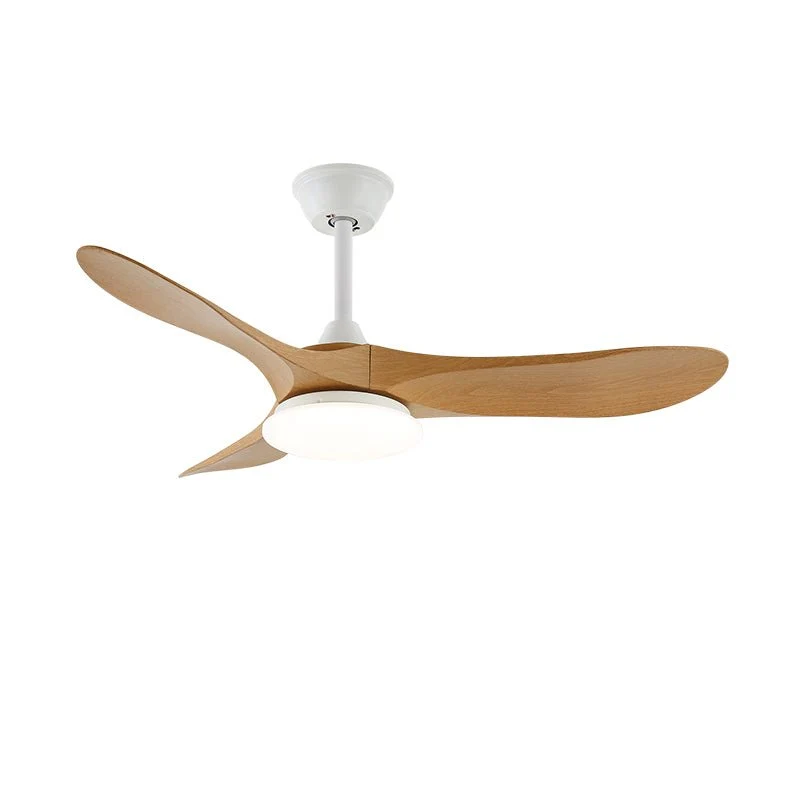 Plafondventilator met LED-verlichting — Modern design met houtnerf en 6 snelheden | Sansoti