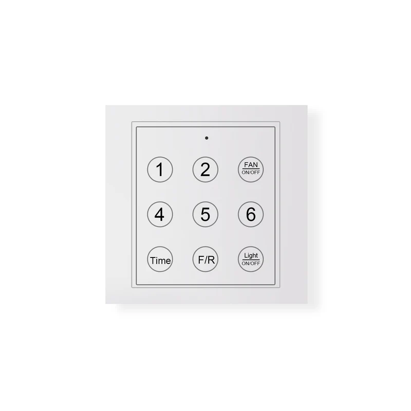 Plafondventilator met LED-verlichting — Modern design met houtnerf en 6 snelheden | Sansoti