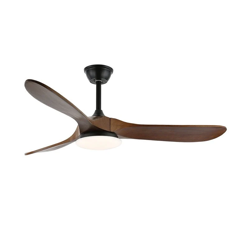 Plafondventilator met LED-verlichting — Modern design met houtnerf en 6 snelheden | Sansoti