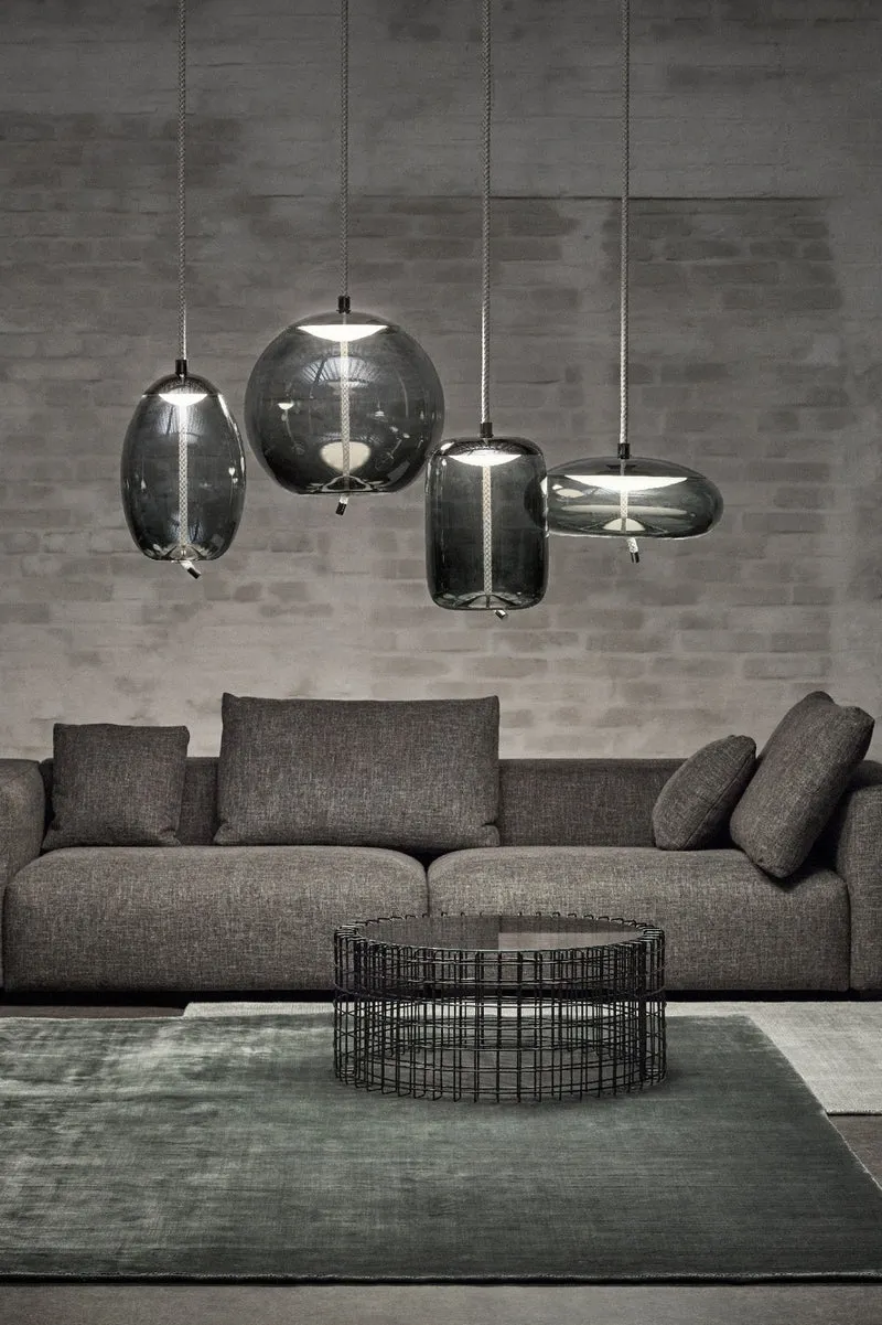 Handgeblazen Glazen Hanglamp Modern Design – Glas en Metaal – Instelbare Kabel 150cm – Geïntegreerde LED – 4 Modellen & Kleuropties | Sansoti