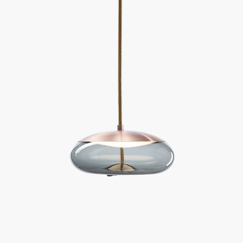 Handgeblazen Glazen Hanglamp Modern Design – Glas en Metaal – Instelbare Kabel 150cm – Geïntegreerde LED – 4 Modellen & Kleuropties | Sansoti