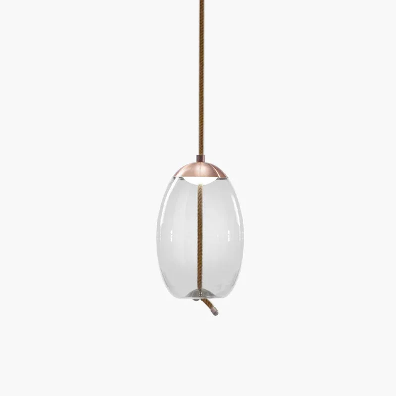 Handgeblazen Glazen Hanglamp Modern Design – Glas en Metaal – Instelbare Kabel 150cm – Geïntegreerde LED – 4 Modellen & Kleuropties | Sansoti