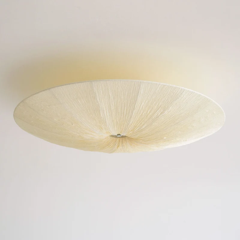 Tassel Plafondlamp Kwastjesdetail Beige Stof IJzer Warm Diffuus Licht Moderne Flush Mount Eetkamer Slaapkamer Entree | Sansoti