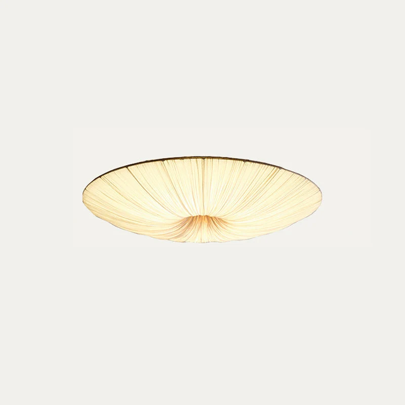 Tassel Plafondlamp Kwastjesdetail Beige Stof IJzer Warm Diffuus Licht Moderne Flush Mount Eetkamer Slaapkamer Entree | Sansoti