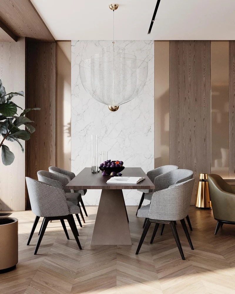 Geometrische Metalen Kroonluchter met Geïntegreerde LED en Messing Accenten – Drie Gelaagde Designlamp | Sansoti