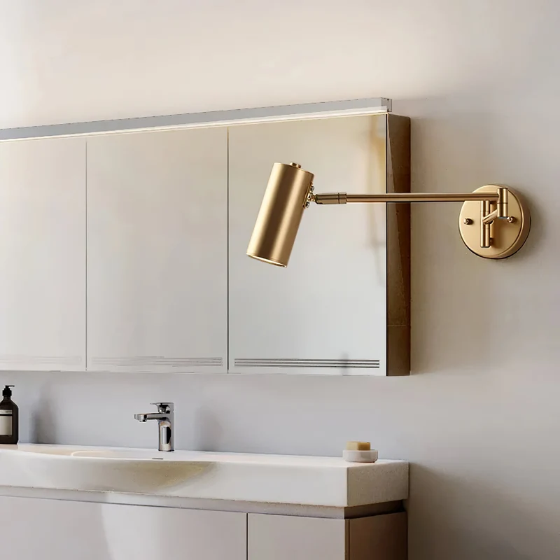 Verstelbare Wandlamp met Zwenkarm – Industrieel Metaal IJzer – 180° Draaibaar – Leeslamp Slaapkamer Nachtkastje | Sansoti