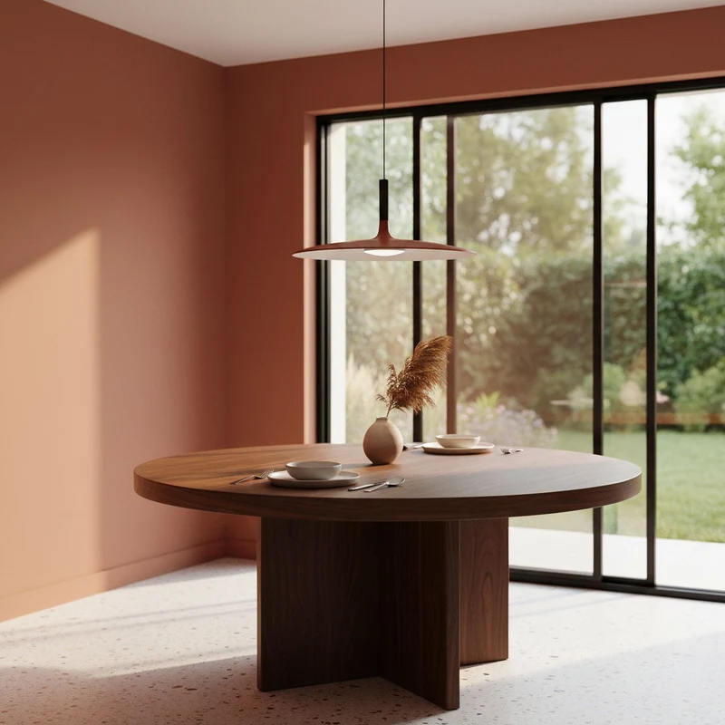 Hanglamp met Conische Kap – Resin Sculptural Pendant in Zes Kleuren, Geïntegreerde LED 3000K of Dimbaar, Moderne Lamp voor Eetkamer Keukeneiland | Sansoti