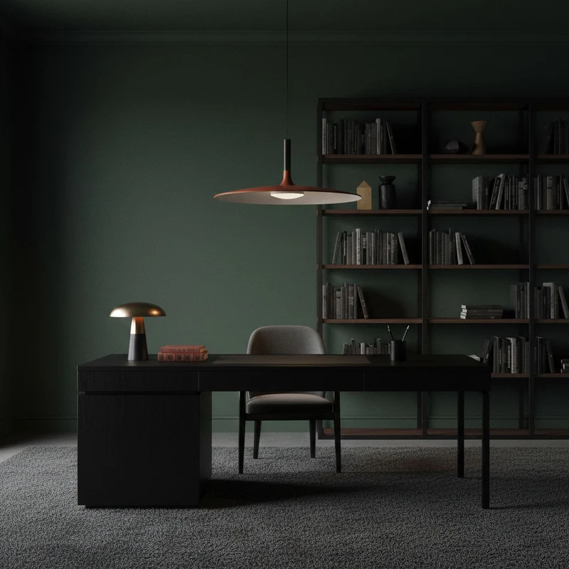 Hanglamp met Conische Kap – Resin Sculptural Pendant in Zes Kleuren, Geïntegreerde LED 3000K of Dimbaar, Moderne Lamp voor Eetkamer Keukeneiland | Sansoti