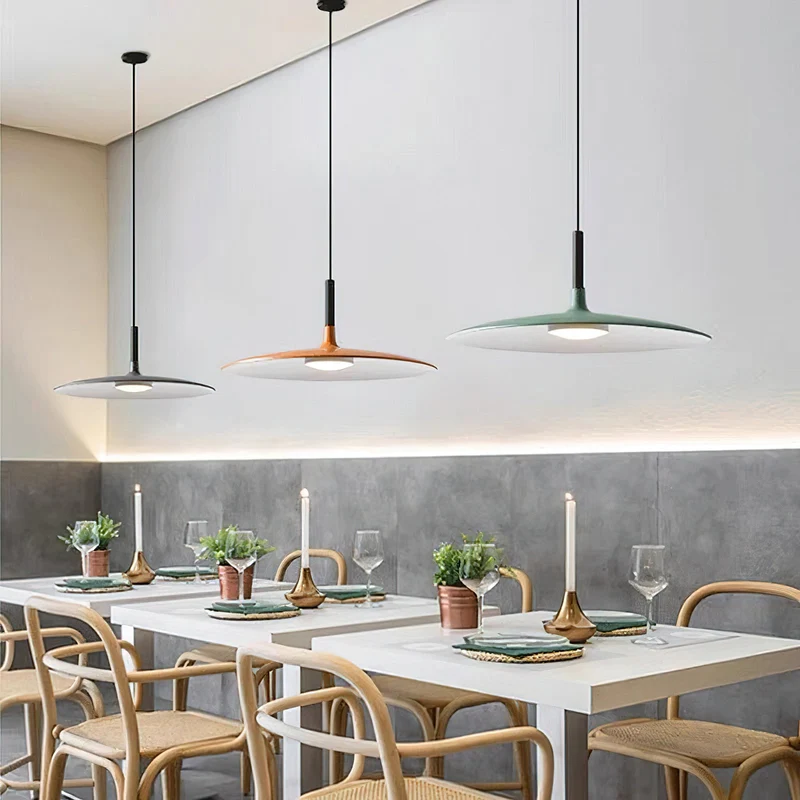 Hanglamp met Conische Kap – Resin Sculptural Pendant in Zes Kleuren, Geïntegreerde LED 3000K of Dimbaar, Moderne Lamp voor Eetkamer Keukeneiland | Sansoti