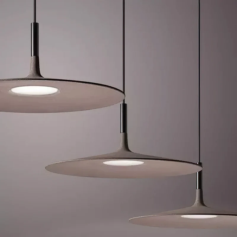 Hanglamp met Conische Kap – Resin Sculptural Pendant in Zes Kleuren, Geïntegreerde LED 3000K of Dimbaar, Moderne Lamp voor Eetkamer Keukeneiland | Sansoti