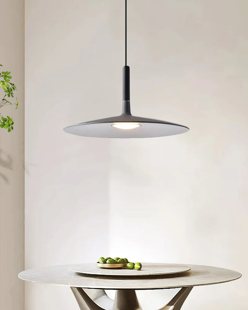 Hanglamp met Conische Kap – Resin Sculptural Pendant in Zes Kleuren, Geïntegreerde LED 3000K of Dimbaar, Moderne Lamp voor Eetkamer Keukeneiland | Sansoti