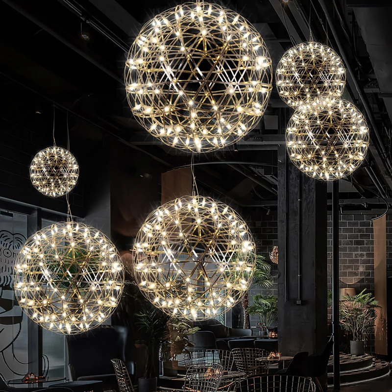 LED Hanglamp Bol Zilver Sfeerverlichting Moderne Lichtbol met Dimbare Lichtpunten Transparante Kristalbol Decoratief Scandinavisch Warm Wit Industrieel Design Interieurlamp | Sansoti