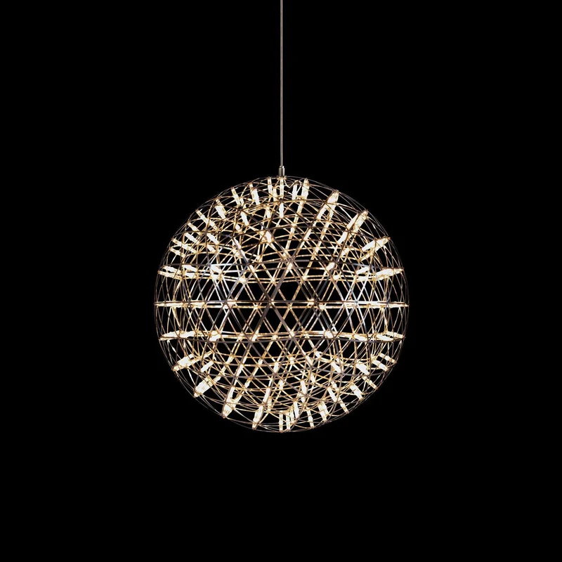 LED Hanglamp Bol Zilver Sfeerverlichting Moderne Lichtbol met Dimbare Lichtpunten Transparante Kristalbol Decoratief Scandinavisch Warm Wit Industrieel Design Interieurlamp | Sansoti