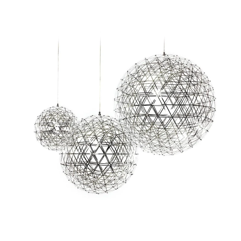 LED Hanglamp Bol Zilver Sfeerverlichting Moderne Lichtbol met Dimbare Lichtpunten Transparante Kristalbol Decoratief Scandinavisch Warm Wit Industrieel Design Interieurlamp | Sansoti