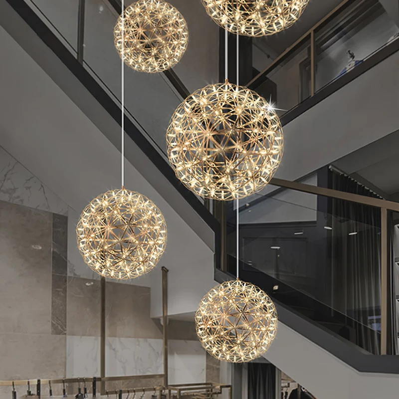 LED Hanglamp Bol Zilver Sfeerverlichting Moderne Lichtbol met Dimbare Lichtpunten Transparante Kristalbol Decoratief Scandinavisch Warm Wit Industrieel Design Interieurlamp | Sansoti