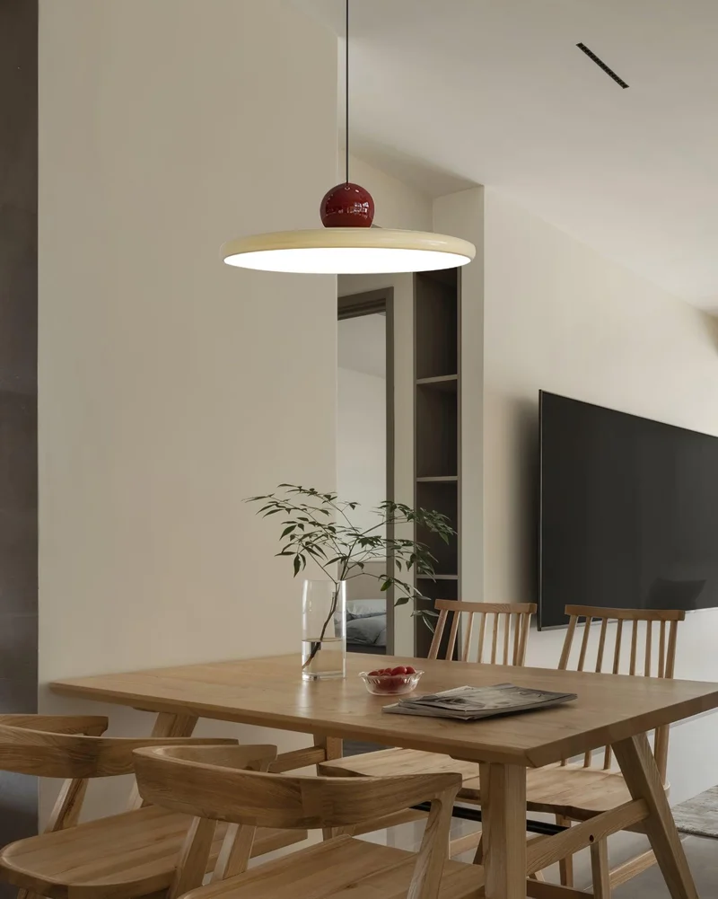 Ronde LED Hanglamp Lola – Minimalistisch Metaal & Acryl Disk Design – Dimbaar – Ø30/40/50cm – 3 Kleurtemperaturen – 150cm Verstelbare Kabel | Sansoti