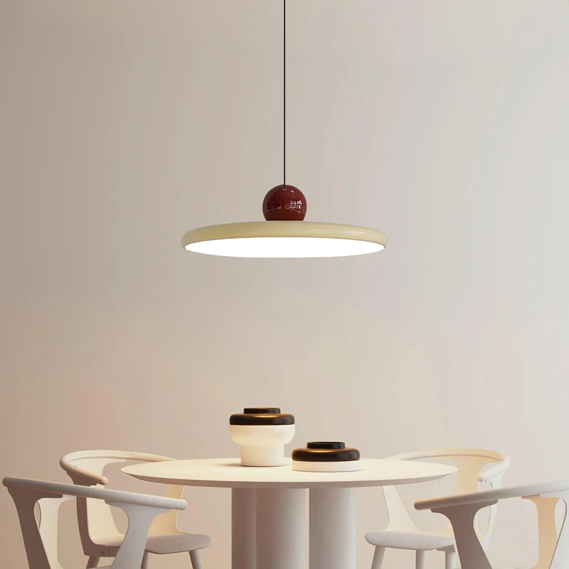 Ronde LED Hanglamp Lola – Minimalistisch Metaal & Acryl Disk Design – Dimbaar – Ø30/40/50cm – 3 Kleurtemperaturen – 150cm Verstelbare Kabel | Sansoti