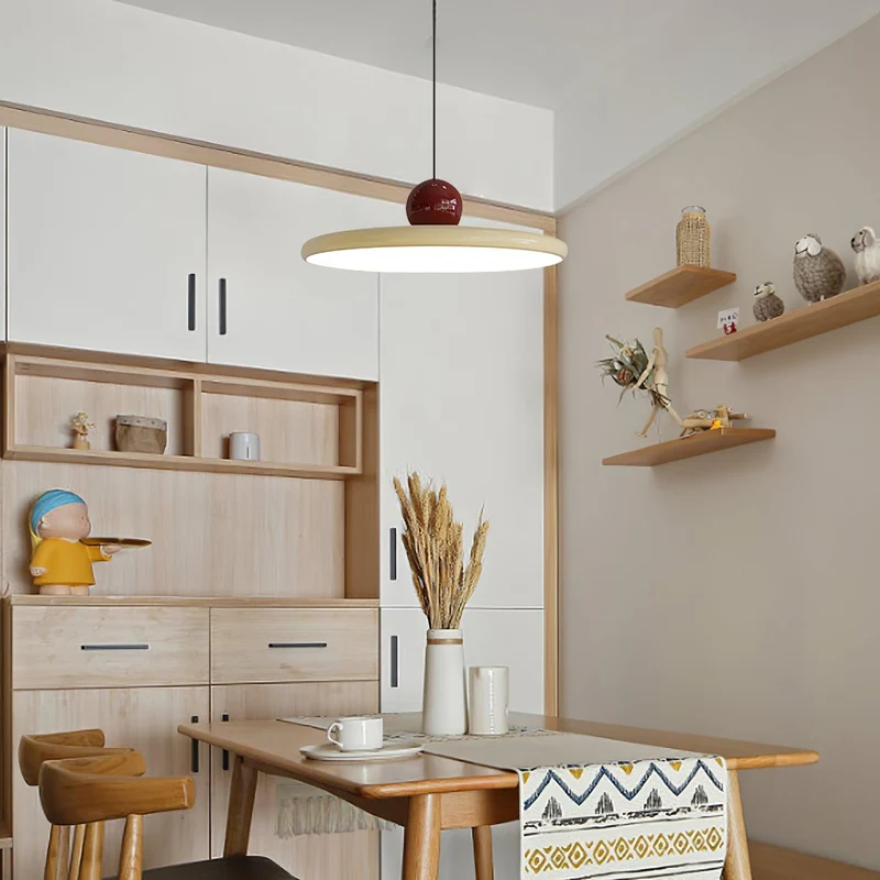 Ronde LED Hanglamp Lola – Minimalistisch Metaal & Acryl Disk Design – Dimbaar – Ø30/40/50cm – 3 Kleurtemperaturen – 150cm Verstelbare Kabel | Sansoti