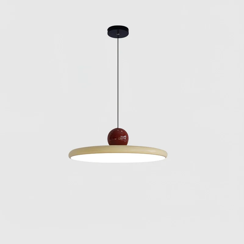 Ronde LED Hanglamp Lola – Minimalistisch Metaal & Acryl Disk Design – Dimbaar – Ø30/40/50cm – 3 Kleurtemperaturen – 150cm Verstelbare Kabel | Sansoti