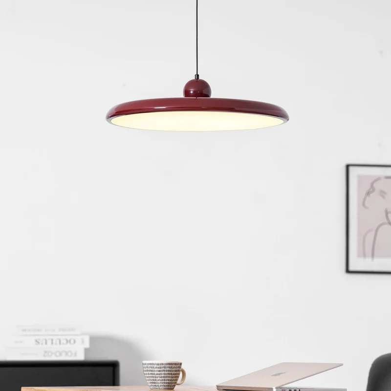 Ronde LED Hanglamp Lola – Minimalistisch Metaal & Acryl Disk Design – Dimbaar – Ø30/40/50cm – 3 Kleurtemperaturen – 150cm Verstelbare Kabel | Sansoti