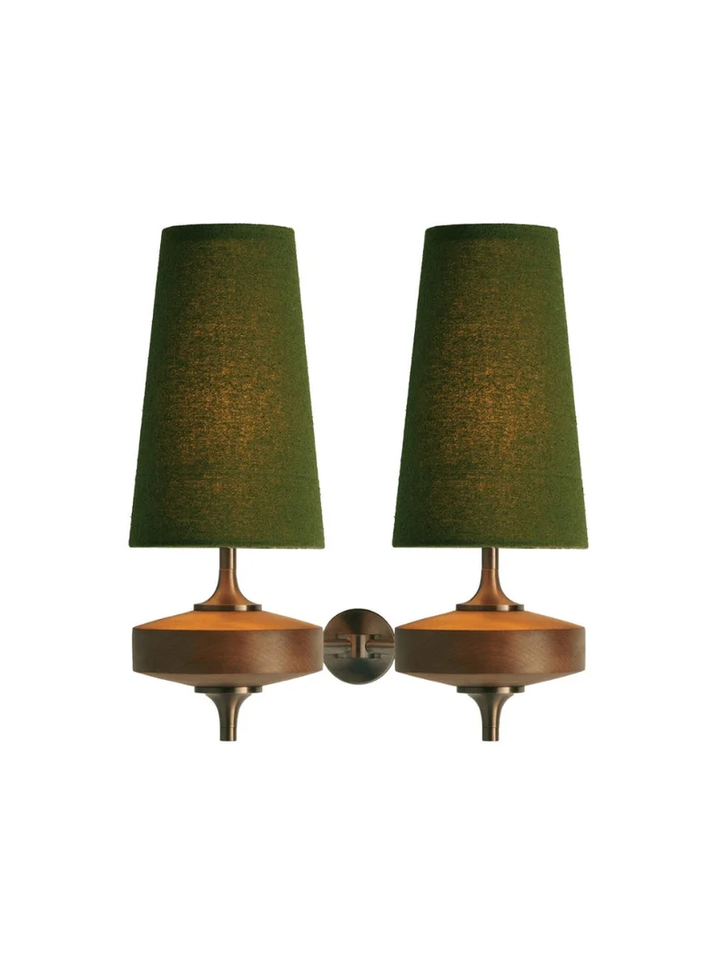 Retro Wandlamp met Stoffen Kap – Vintage Verlichting voor Slaapkamer | Sansoti