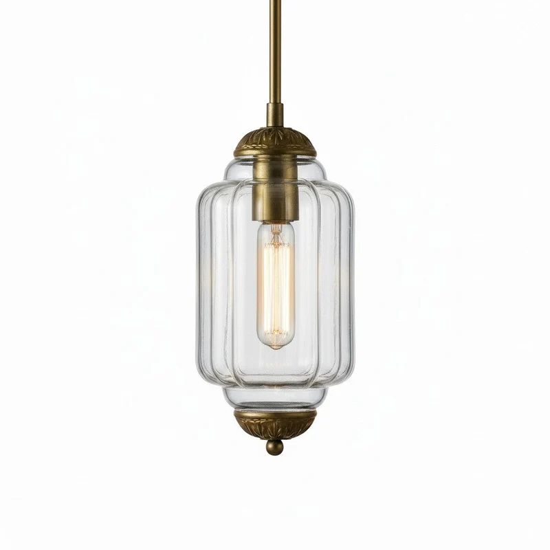 Vintage Melkglazen Hanglamp met Gegolfde Rand – Scandinavische Sfeerverlichting voor Keuken en Slaapkamer | Sansoti