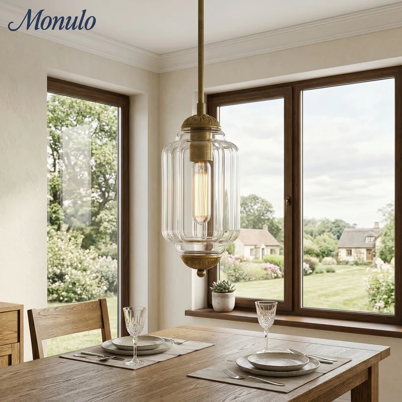 Vintage Melkglazen Hanglamp met Gegolfde Rand – Scandinavische Sfeerverlichting voor Keuken en Slaapkamer | Sansoti