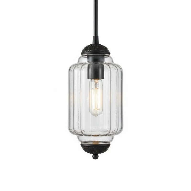 Vintage Melkglazen Hanglamp met Gegolfde Rand – Scandinavische Sfeerverlichting voor Keuken en Slaapkamer | Sansoti