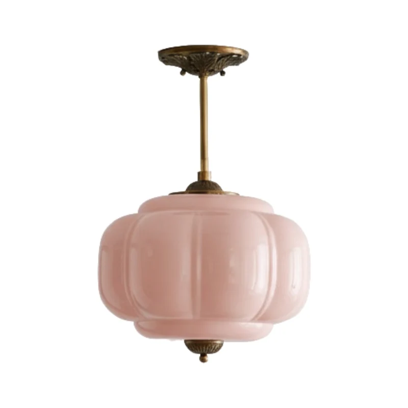 Vintage Melkglazen Hanglamp met Gegolfde Rand – Scandinavische Sfeerverlichting voor Keuken en Slaapkamer | Sansoti