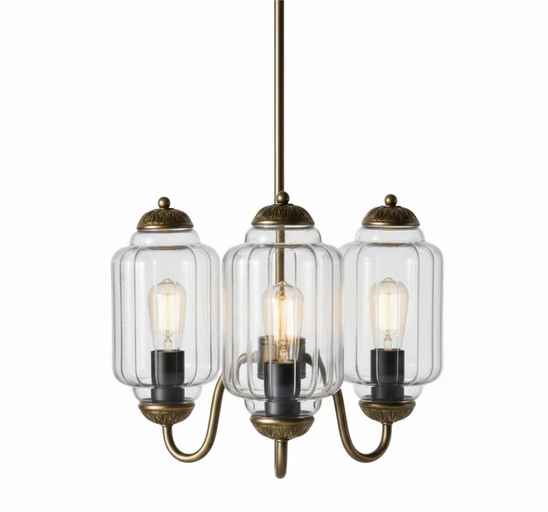 Vintage Melkglazen Hanglamp met Gegolfde Rand – Scandinavische Sfeerverlichting voor Keuken en Slaapkamer | Sansoti