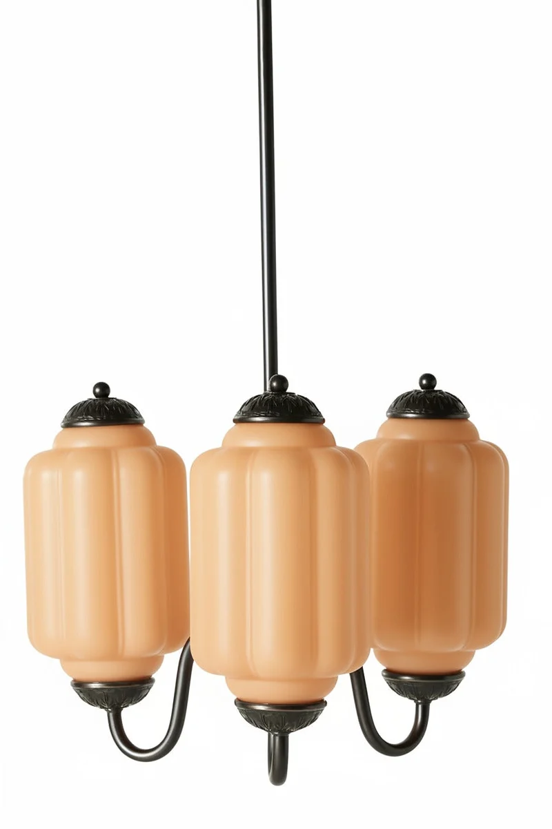 Vintage Melkglazen Hanglamp met Gegolfde Rand – Scandinavische Sfeerverlichting voor Keuken en Slaapkamer | Sansoti