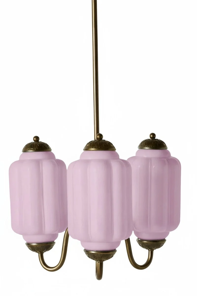 Vintage Melkglazen Hanglamp met Gegolfde Rand – Scandinavische Sfeerverlichting voor Keuken en Slaapkamer | Sansoti