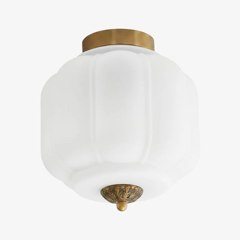 Plafondlamp Melkglas Glazen Kap Moderne Verlichting Scandinavische Stijl Woonkamer Eetkamer Slaapkamer Flush Mount | Sansoti
