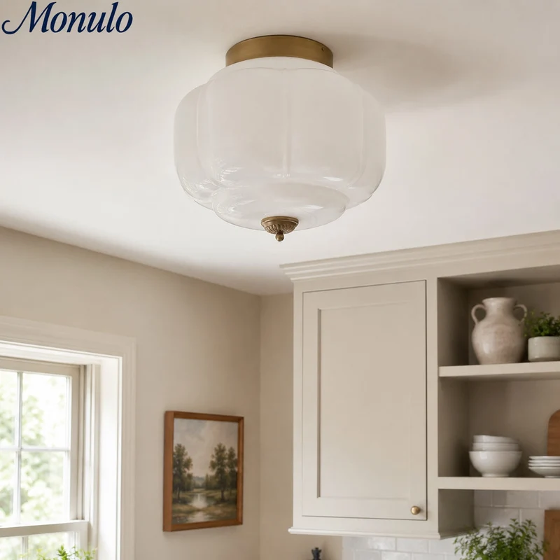Plafondlamp Melkglas Glazen Kap Moderne Verlichting Scandinavische Stijl Woonkamer Eetkamer Slaapkamer Flush Mount | Sansoti