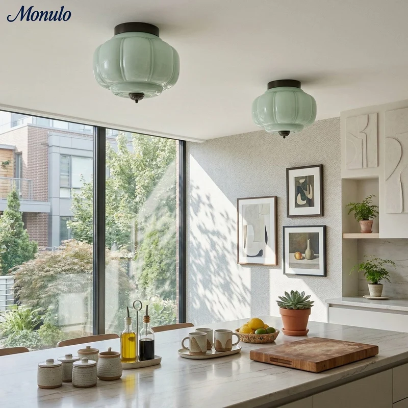 Plafondlamp Melkglas Glazen Kap Moderne Verlichting Scandinavische Stijl Woonkamer Eetkamer Slaapkamer Flush Mount | Sansoti