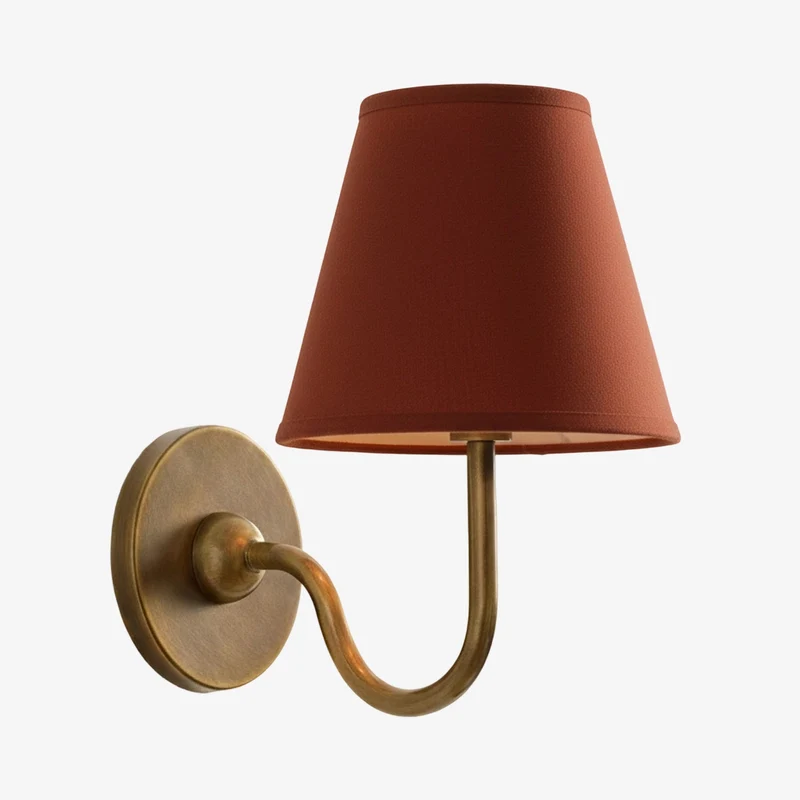 Wandlamp met Geplisseerde Stoffen Kap – Klassieke Verlichting voor Slaapkamer en Woonkamer | Sansoti