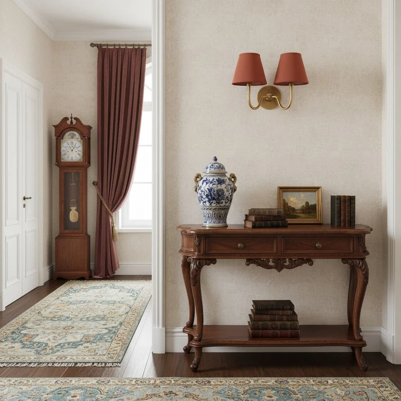 Wandlamp met Geplisseerde Stoffen Kap – Klassieke Verlichting voor Slaapkamer en Woonkamer | Sansoti