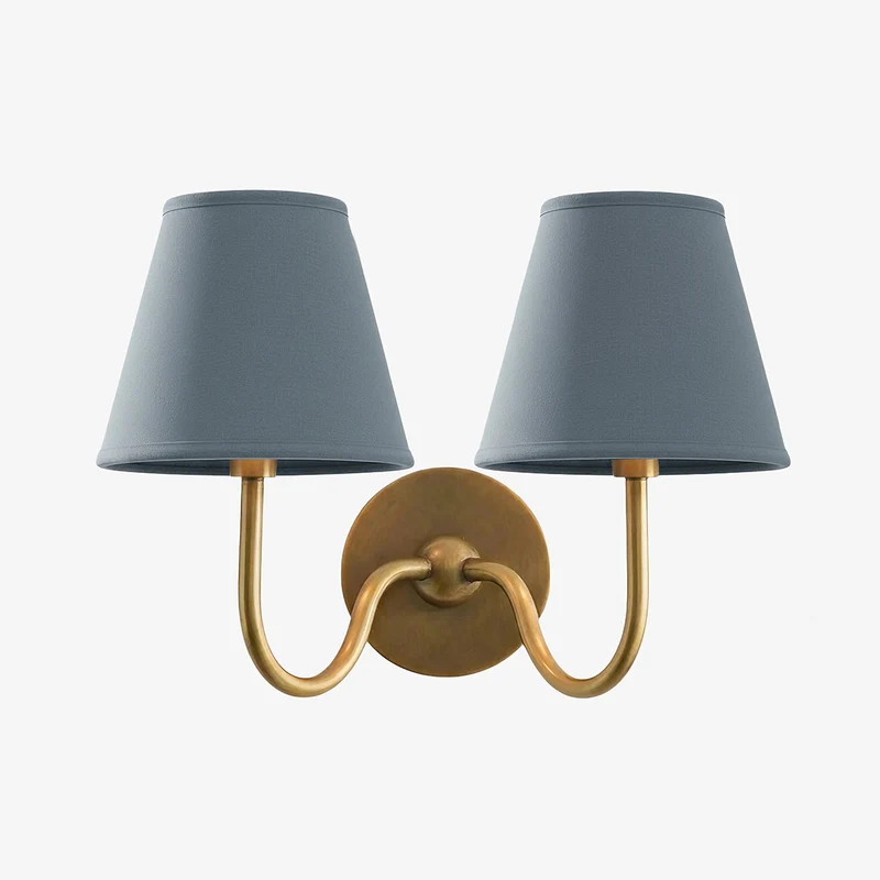 Wandlamp met Geplisseerde Stoffen Kap – Klassieke Verlichting voor Slaapkamer en Woonkamer | Sansoti